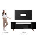 Ver mais imagens de Rack Madesa Cancun e Painel para Tv até 58 Polegadas com Pés - Preto 8nd8