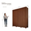 Ver imagem 3 de Guarda-Roupa Casal Maragogi 2 Portas de Correr 2 Gavetas 100 MDF Pm Home