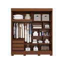 Ver imagem 4 de Guarda-Roupa Casal Maragogi 2 Portas de Correr 2 Gavetas 100 MDF Pm Home