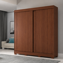 Ver imagem 1 de Guarda-Roupa Casal Maragogi 2 Portas de Correr 2 Gavetas 100 MDF Pm Home