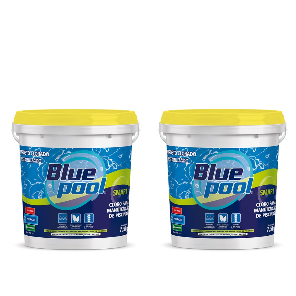 Cloro para Piscina Smart Balde 7,5 Kg Bluepool Fluidra