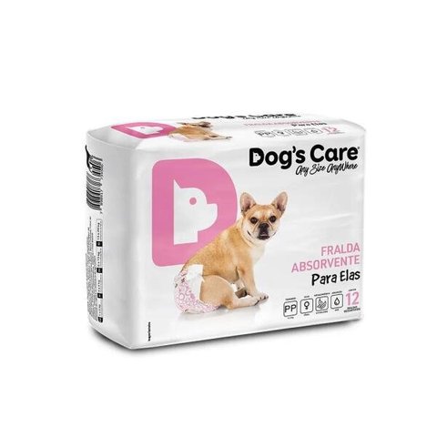 Fralda Higiênica Cães Fêmeas Dogs Care Tam Pp 12 Unidades