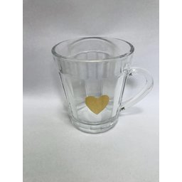 Caneca Americana Coração Dourado Infantil Presente 200mL - 2