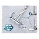 Ver imagem 6 de Torneira Gowff 1/4 Volta Cromada Mod. Redondo de Parede Bica Flexivel