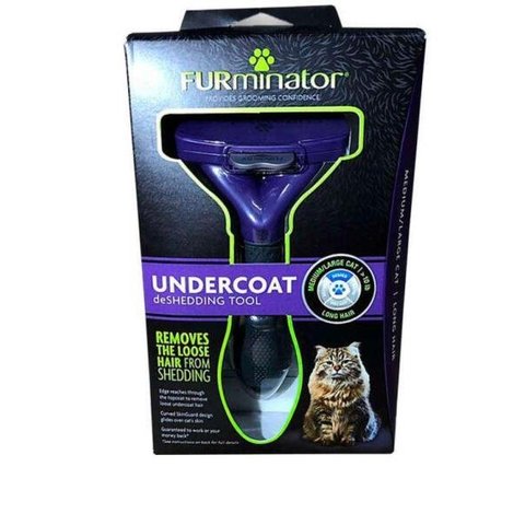 Escova Furminator New Gatos Pelo Longo - Médio/Grande