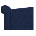 Ver imagem 3 de Cabeceira Estofada Veneza 140cm Suede Azul Marinho