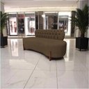 Ver mais imagens de Sofá 3 Lugares Orgânico Curvo Tókio 180cm Linho Marrom