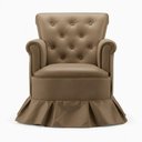 Ver imagem 3 de Poltrona Balanço Amentação Quarto Confortável Descanso Sala Leitura Suede Cappuccino