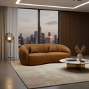 Ver imagem 5 de Sofá Sala Nuvem 210cm Conforto Premium Decorativo Orgânico:courino Sintético Marrom