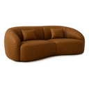 Ver imagem 5 de Sofá Sala Nuvem 210cm Conforto Premium Decorativo Orgânico:Courino Sintético Marrom
