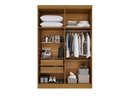 Ver imagem 7 de Guarda-Roupa Casal Modulado de Canto 11 Portas 4 Gavetas Multimóveis Madeirado
