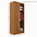 Ver imagem 5 de Guarda-Roupa Casal Modulado de Canto 11 Portas 4 Gavetas Multimóveis Madeirado