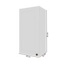 Ver imagem 3 de Armário Aéreo Cozinha 40 cm Bariloche 1 Porta 100% MDF 6225.29 Branco - Indekes