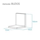 Ver imagem 6 de Kit Nicho Prateleiras Buzios Preto para Quarto Sala Livro