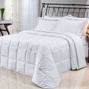 Ver imagem 1 de Edredom Dupla Face Super King Branco 400 Fios Egípcio 100% Algodão 3 Peças