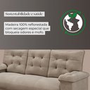 Ver imagem 6 de Conjunto Sofá 3 e 2 Lugares Irlanda Veludo Bege