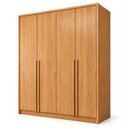 Ver imagem 2 de Guarda Roupa Solteiro 4 Portas 3 Gavetas 164cm 100% MDF Imperiale Premium