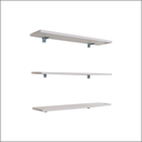 Ver imagem 3 de Kit Prateleira Decorativa Reta Simples MDF Branco 60x15cm 3 pçs - Smart Eco
