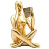 Estátua Figura Pensador Estudando Enfeite Decorativo Casa Estatueta Reflexão Mesa Escritório Decoraç - 1