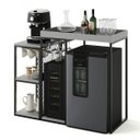 Ver imagem 2 de Aparador Adega Cervejeira Frigobar Industrial com Cantinho Café Alba Metal e MDF Ópera