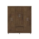 Ver imagem 2 de Guarda Roupa Roupeiro Solteiro Ideal 6 Portas Plus Imbuia Vila Rica