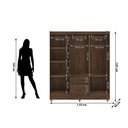 Ver imagem 4 de Guarda Roupa Roupeiro Solteiro Ideal 6 Portas Plus Imbuia Vila Rica