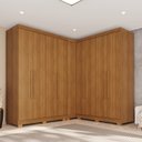 Ver imagem 1 de Guarda-Roupa de Canto Modulado com Pés 9 Portas 4 Gavetas França