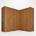 Ver imagem 2 de Guarda-Roupa de Canto Modulado com Pés 9 Portas 4 Gavetas França