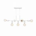 Ver imagem 1 de Pendente Rubis Aluminio Teto e27 7 Luzes Lumini Lab - Branco Brilhante