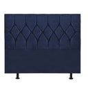 Ver imagem 2 de Cabeceira Estofada Cama Box King 195cm Istambul Corino Azul- Mabe Magazine