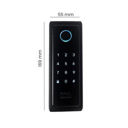 Fechadura Digital Sl140b com Biometria de Sobrepor Preta Fosca - 3