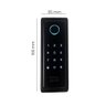 Fechadura Digital Sl140b com Biometria de Sobrepor Preta Fosca - 3