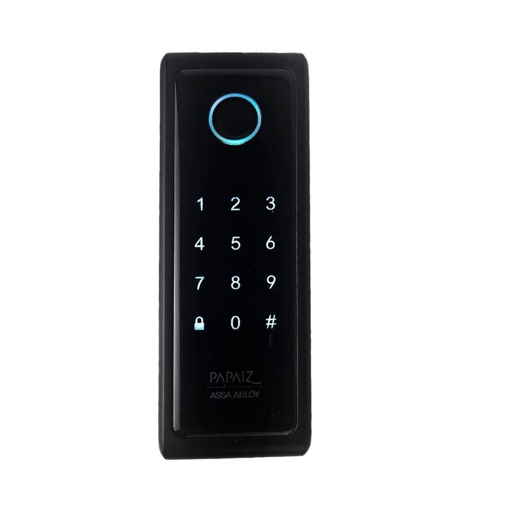 Fechadura Digital Sl140b com Biometria de Sobrepor Preta Fosca
