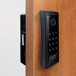 Fechadura Digital Sl140b com Biometria de Sobrepor Preta Fosca - 6