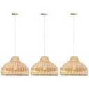 Ver imagem 1 de 3 Pendente Fibra Natural Boho Rustico Rattan Restaurante Nat83