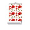 Papel de Parede Adesivo Flores Vermelhas N03098 0,58X2,5M - 4