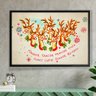 Quadro Decorativo Natal Renas-24x34Cm - 1