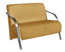 Ver imagem 1 de Poltrona Decorativa 2 Lugares Vênus Braço Pé Alumínio Confortável para Sala Espera D Salla Suede Ama