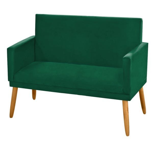 Namoradeira Nina Pés Palito Suede Verde - 2