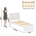 Ver imagem 2 de Cama Barcelona Solteiro Nature c/ Colchão - Tebarrot
