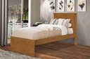 Ver imagem 1 de Cama Barcelona Solteiro Nature c/ Colchão - Tebarrot