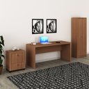Ver imagem 2 de Conjunto para Escritório 3 Peças Amêndoa Tecnomobili