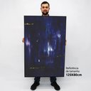 Ver imagem 2 de Quadro Decorativo em Canvas Abstrato Azul Oceano TaColado Borda Infinita 120 x 80cm