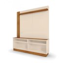 Ver imagem 1 de Conjunto Painel e Rack com Detalhes Ripados e Prateleira