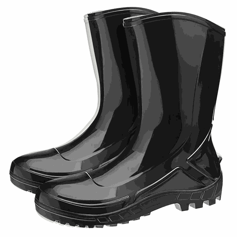 Bota de Pvc Cano Médio com Forro Preta Vulcaflex Marluvas 700447 700447-39