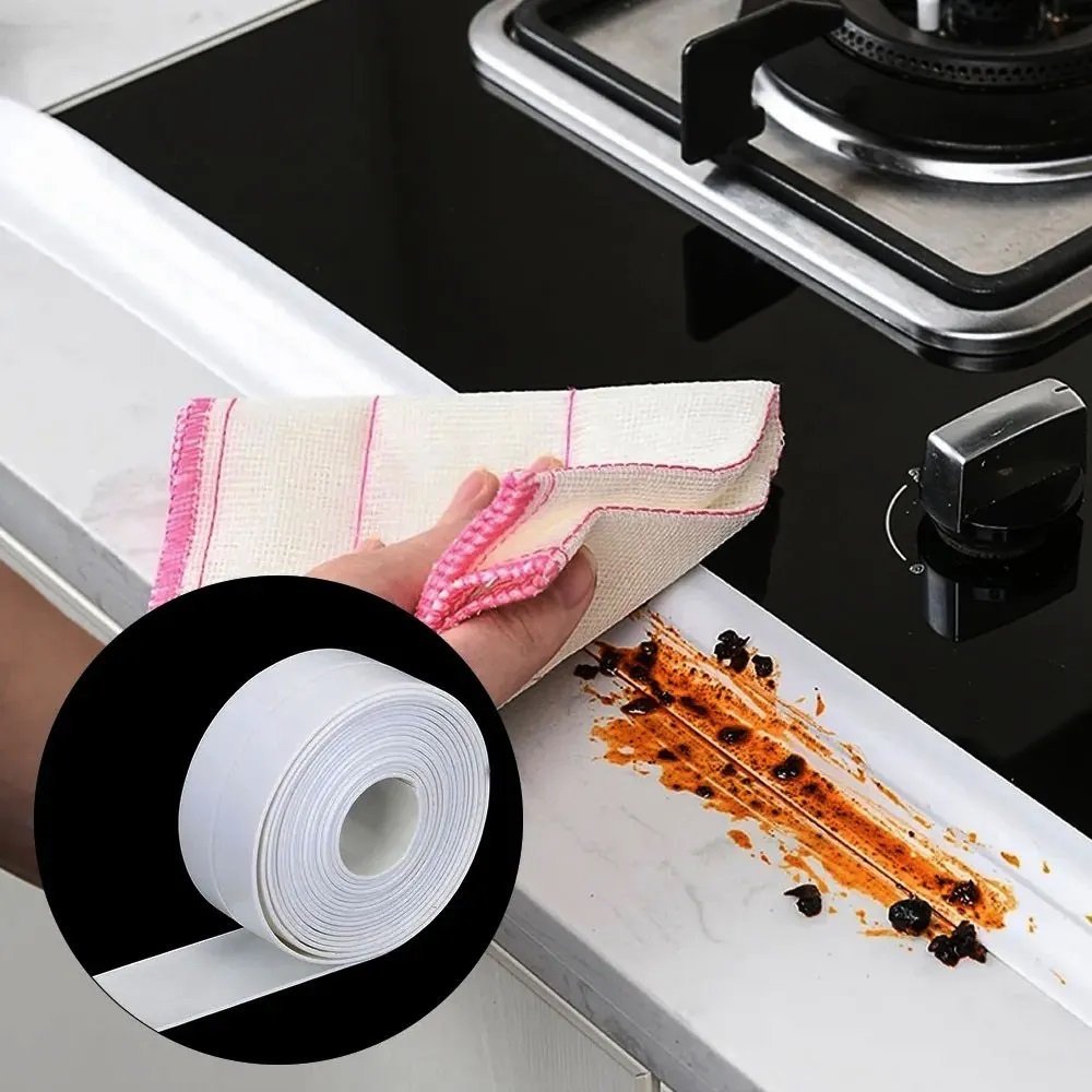 Fita Autoadesiva Kit 8 Uni Vedaçao Selante Impermeavel Construçao Cozinha Banheiro Casa Pia Multiuso - 5