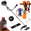 Ver imagem 1 de Roçadeira Profissional Lateral Anmax Cg430b À Gasolina 43cc 1,7hp 12.000rpm + Óleo Toyama
