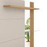 Painel Suspenso para TV até 60 Pol. 2 Portas Ripadas Cherry L06 Carvalho/Off White - Mpozenato - 5
