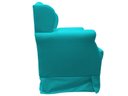 Ver imagem 3 de Poltrona Cadeira De Amamentação Com Balanço Manu Suede Azul Tifany Ms Decor