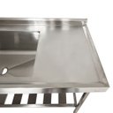 Ver imagem 4 de Pia Aço Inox Industrial 170x70x90 Cm Cuba Grande Cubão Centralizada Nortinox